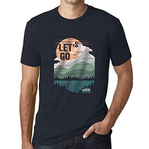 Ultrabasic - Homme T-Shirt Graphique Let's Go Marine