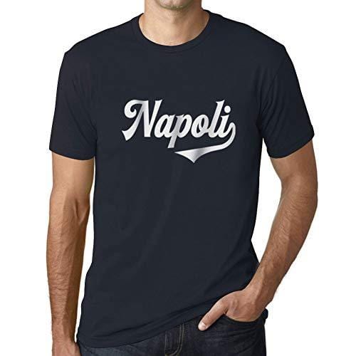 Ultrabasic - Homme T-Shirt Graphique Napoli Marine