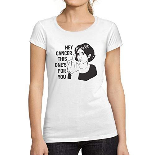 Ultrabasic - Tee-Shirt Femme Manches Courtes Hey Cancer This is for You