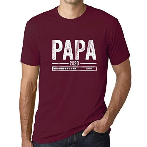 Ultrabasic - Graphique Homme Papa Loading T-Shirt Cadeau Imprimé Tée-Shirt Bordeaux
