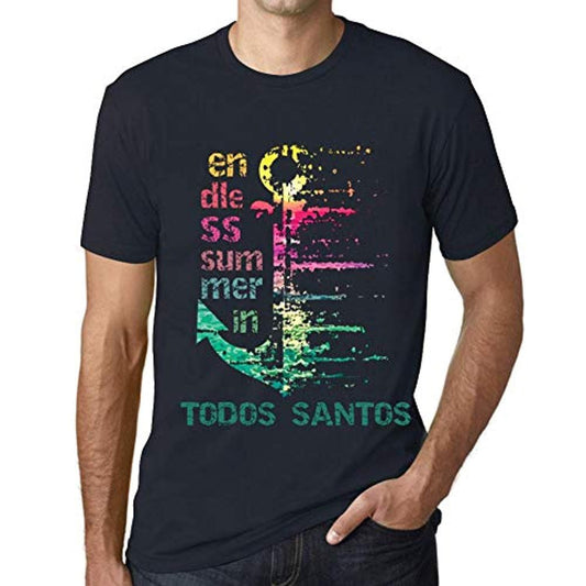 T-shirt vintage pour hommes T-shirt graphique Endless Summer en Todos Santos <span>Navy</span>