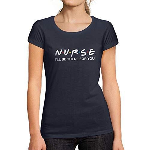 Ultrabasic - Femme Graphique Nurse T-Shirt Cadeau Tee Détendu Mode French Marine