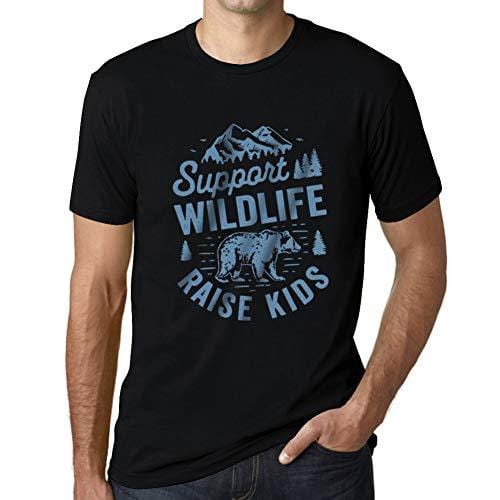Ultrabasic - Homme T-Shirt Graphique Support Wildlife Noir Profond