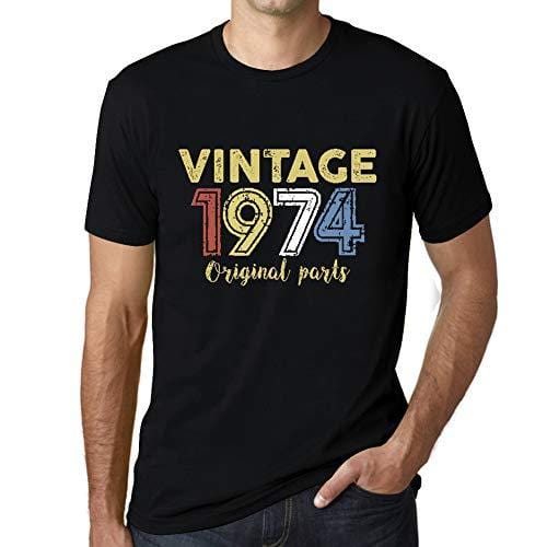Ultrabasic - Homme Graphique Vintage 1974 T-Shirt Noir Profond