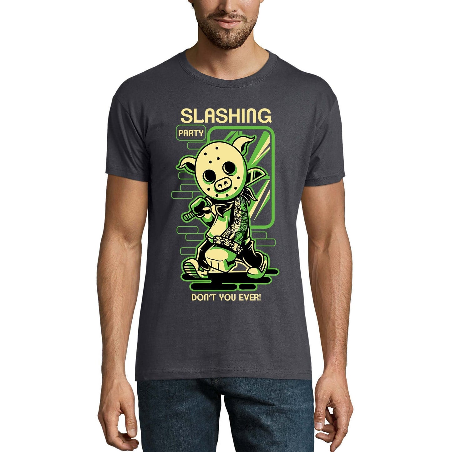 T-Shirt ULTRABASIC pour hommes, nouveauté, Slashing Party, Don't You Ever, T-Shirt à manches courtes effrayant