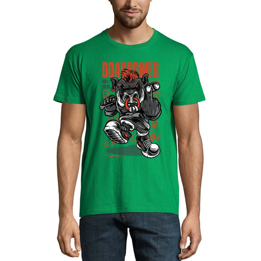 T-Shirt nouveauté ULTRABASIC pour hommes Boarpower-T-Shirt à manches courtes effrayant