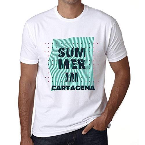 Ultrabasic - Homme Graphique Summer in Cartagena Blanc