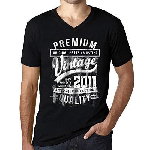 Ultrabasic - Homme Graphique 2011 Aged to Perfection Cadeau d'anniversaire Col V Tee Shirt