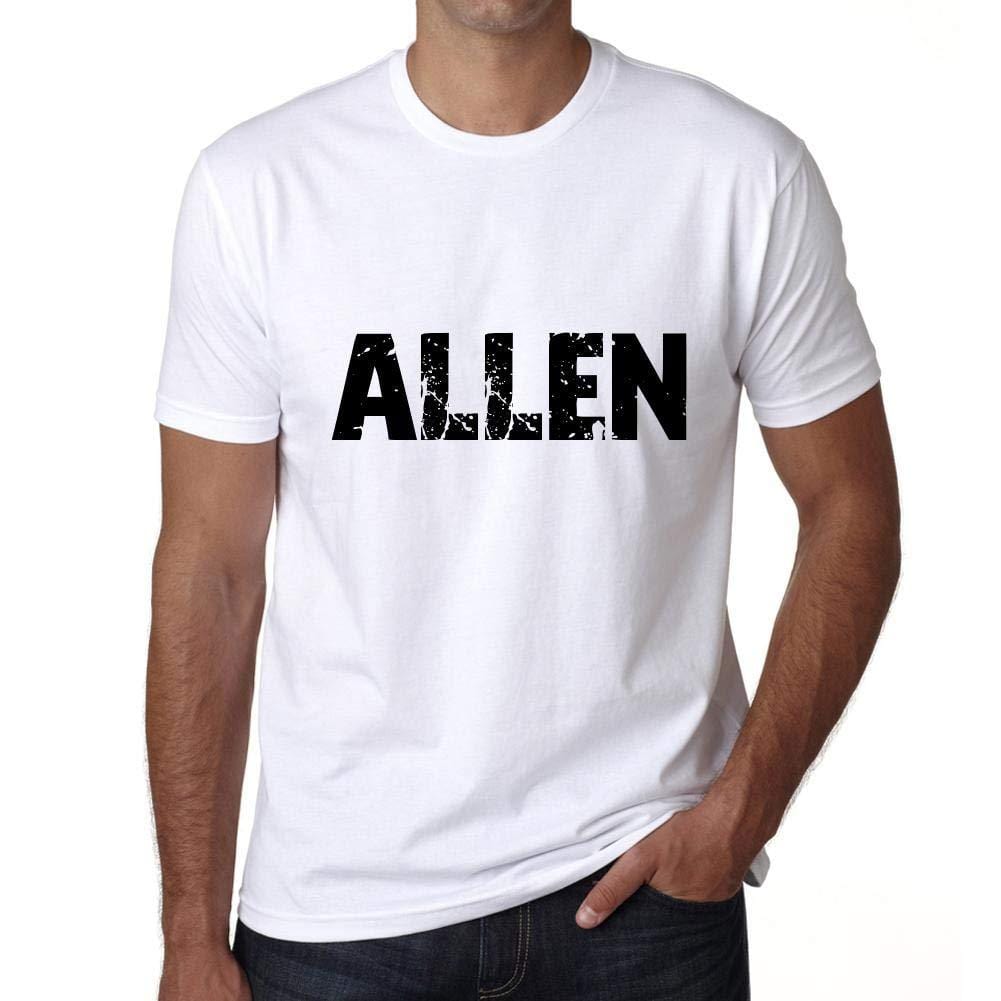Ultrabasic ® Nom de Famille Fier Homme T-Shirt Nom de Famille Idées Cadeaux Tee Allen Blanc