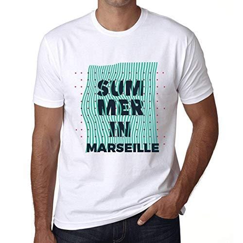 Ultrabasic - Homme Graphique L'Été à Marseille Blanc