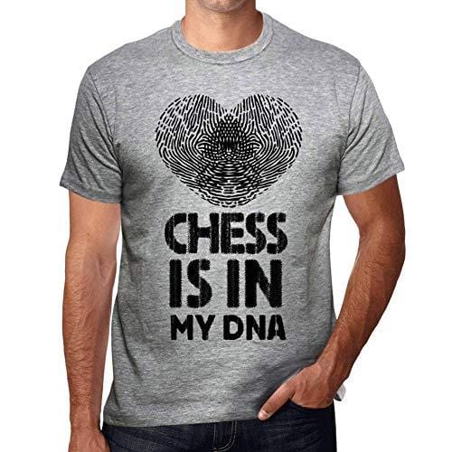 Ultrabasic - Homme T-Shirt Graphique Chess is in My DNA Gris Chine