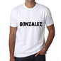 Ultrabasic ® Nom de Famille Fier Homme T-Shirt Nom de Famille Idées Cadeaux Tee Gonzalez Blanc