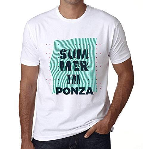 Ultrabasic - Homme Graphique Summer in Ponza Blanc