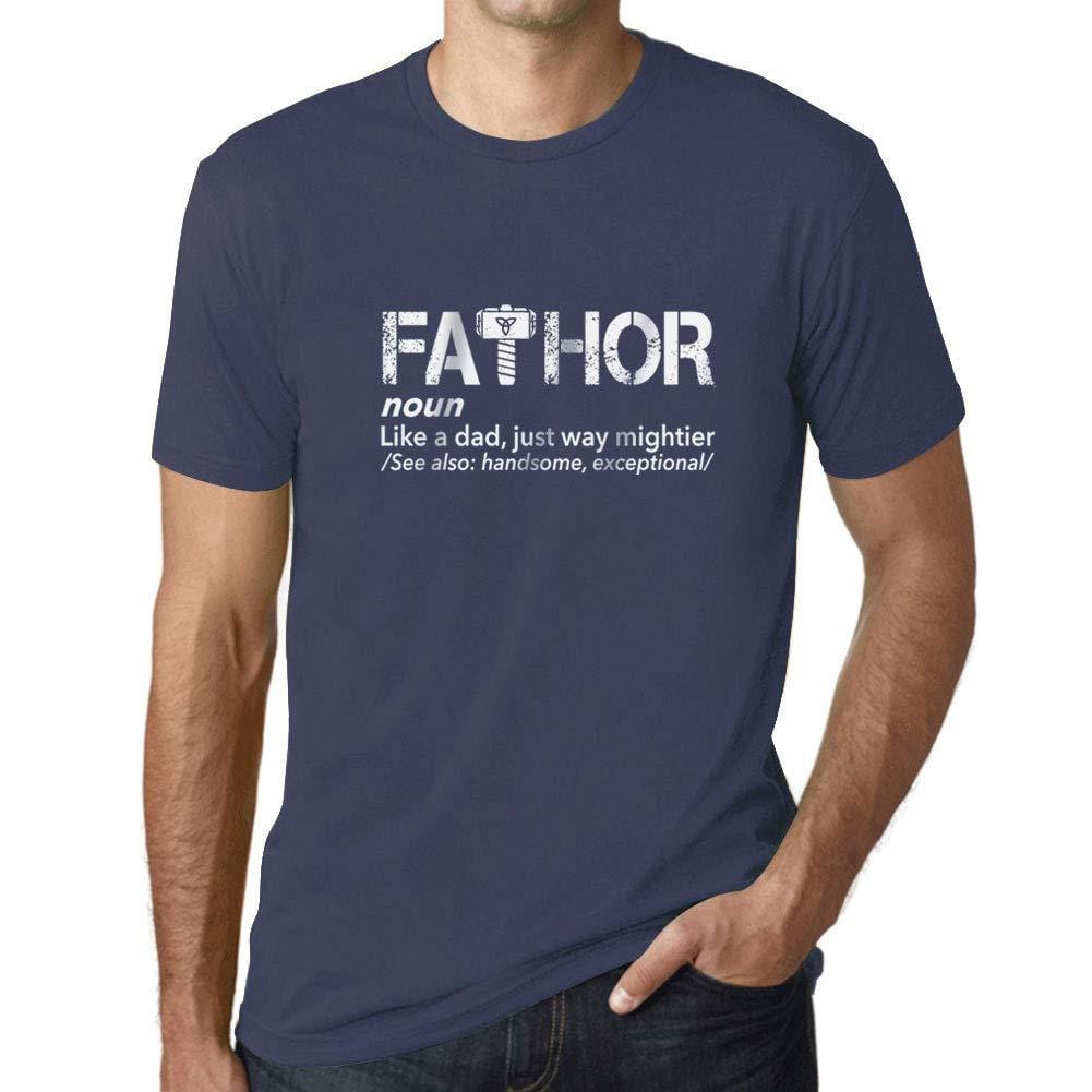 Ultrabasic - Homme T-Shirt Graphique FA-Thor Denim