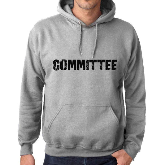 Ultrabasic Homme Femme Unisex Sweat à Capuche Hoodie Popular Words Committee Gris Chiné