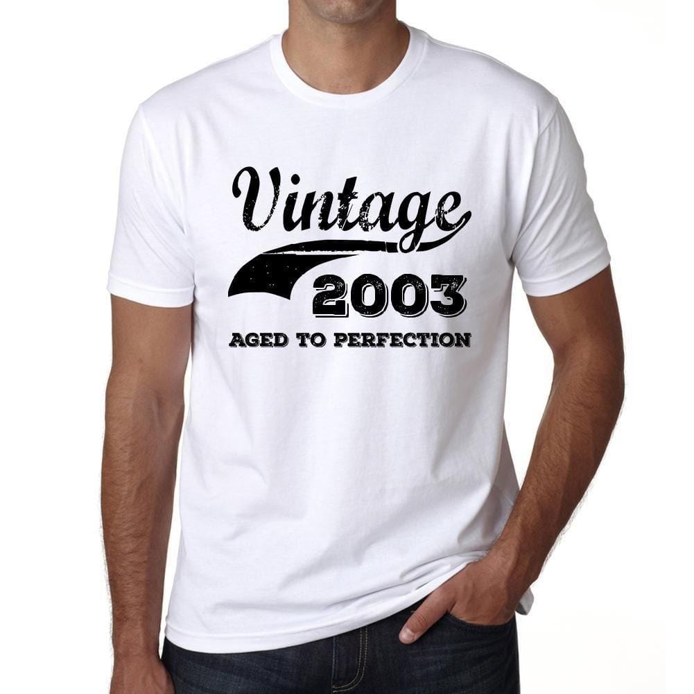 Homme Tee Vintage T Shirt Vintage Aged to Perfection 2003