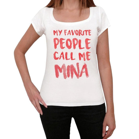 Mina t Shirt Femme t Shirt avec Mots t Shirt Cadeau