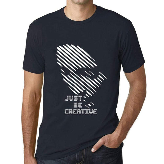 Ultrabasic - Homme T-Shirt Graphique Just be Creative Marine