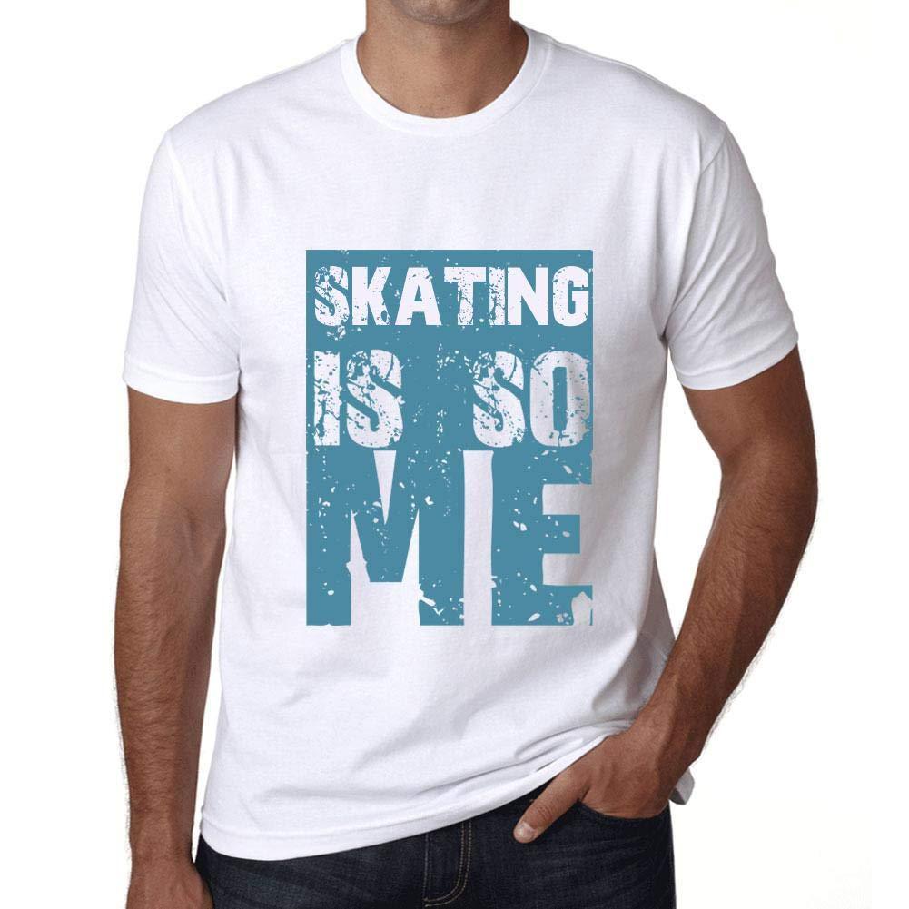 Homme T-Shirt Graphique Skating is So Me Blanc