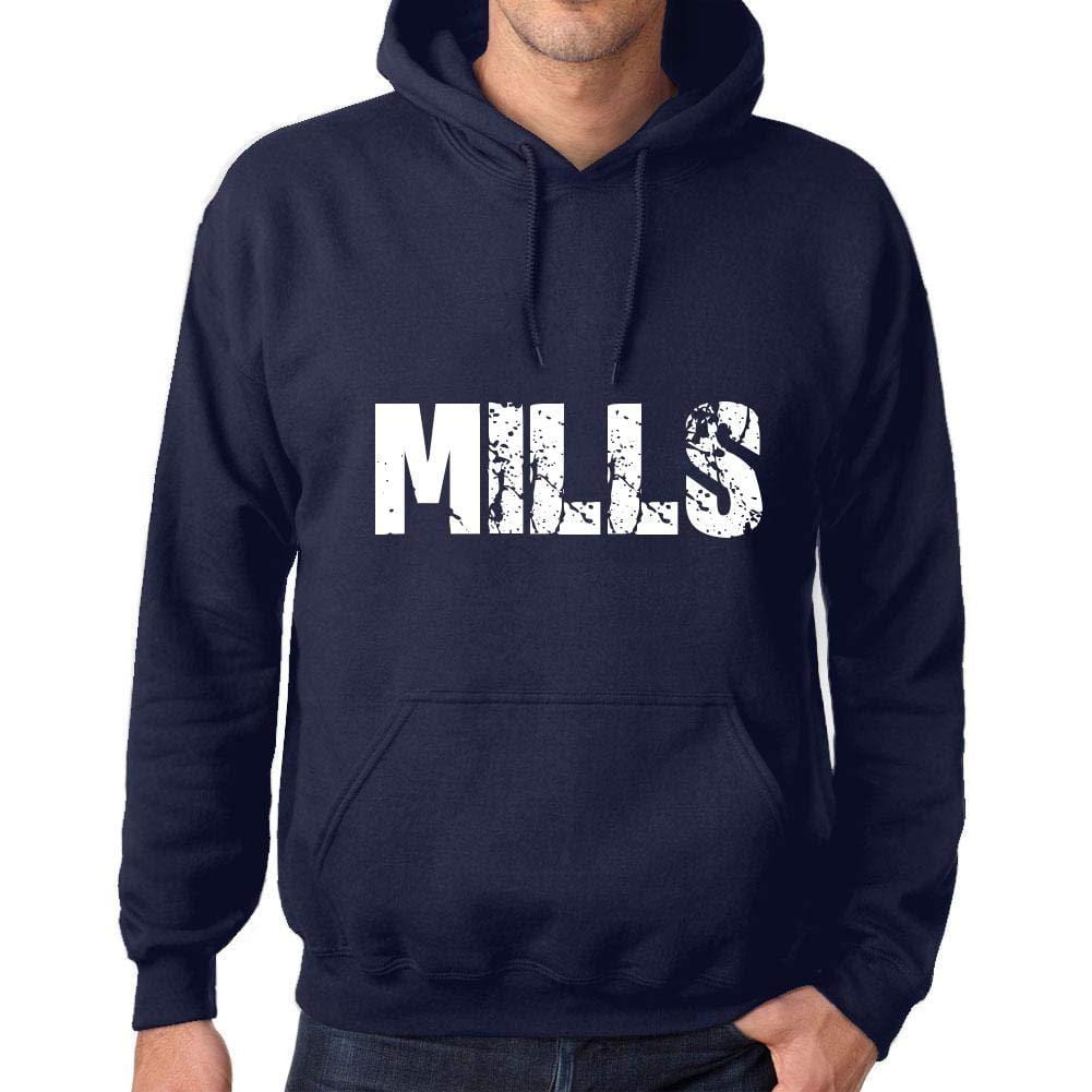 Ultrabasic Homme Femme Unisex Sweat à Capuche Hoodie Popular Words Mills French Marine