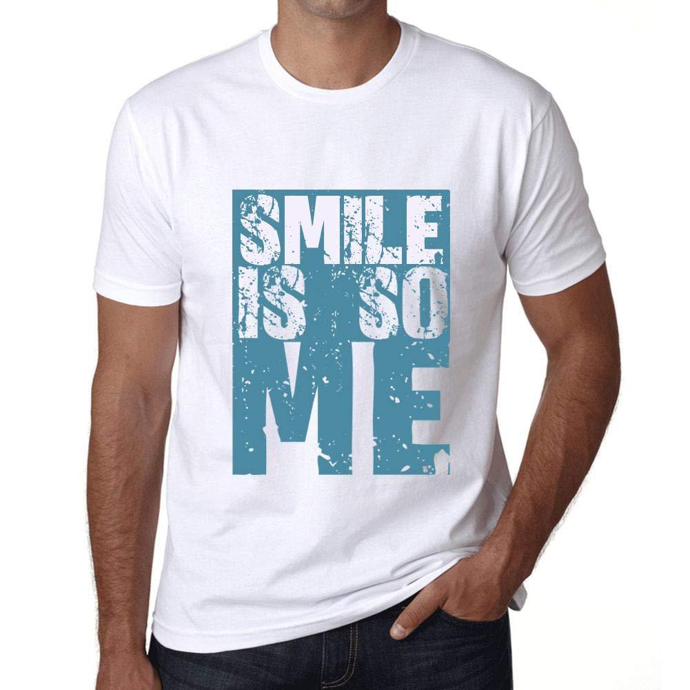 Homme T-Shirt Graphique Smile is So Me Blanc