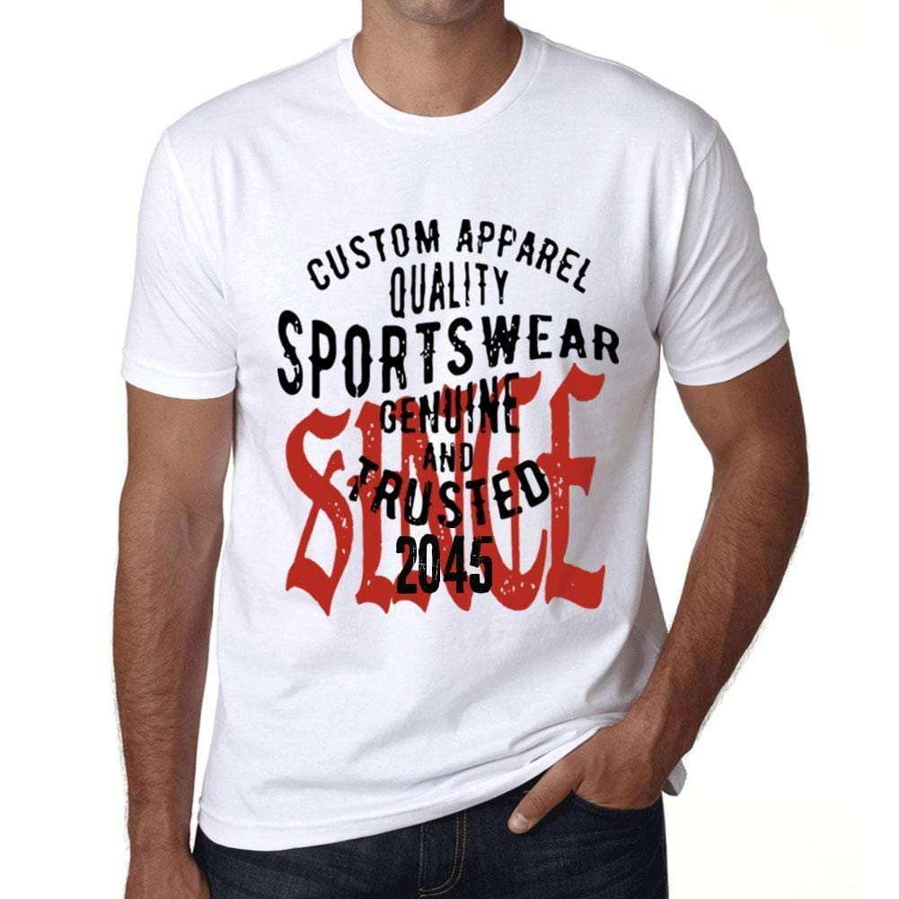 Ultrabasic - Homme T-Shirt Graphique Sportswear Depuis 2045 Blanc