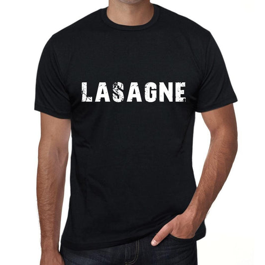 Homme T Shirt Graphique Imprimé Vintage Tee Lasagne Men's T Shirt Black Birthday Gift 00555