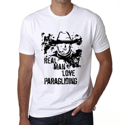 Homme t-shirt Vintage t-shirt vrais hommes aiment le parapente
