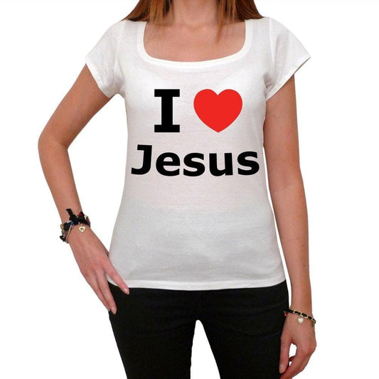 I Love Jesus Women, Tee Shirt Femme, imprimé célébrité,Blanc, t Shirt Femme,Cadeau