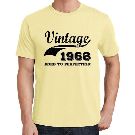 Homme Tee Vintage T Shirt Vintage Year Aged to Perfection 1968