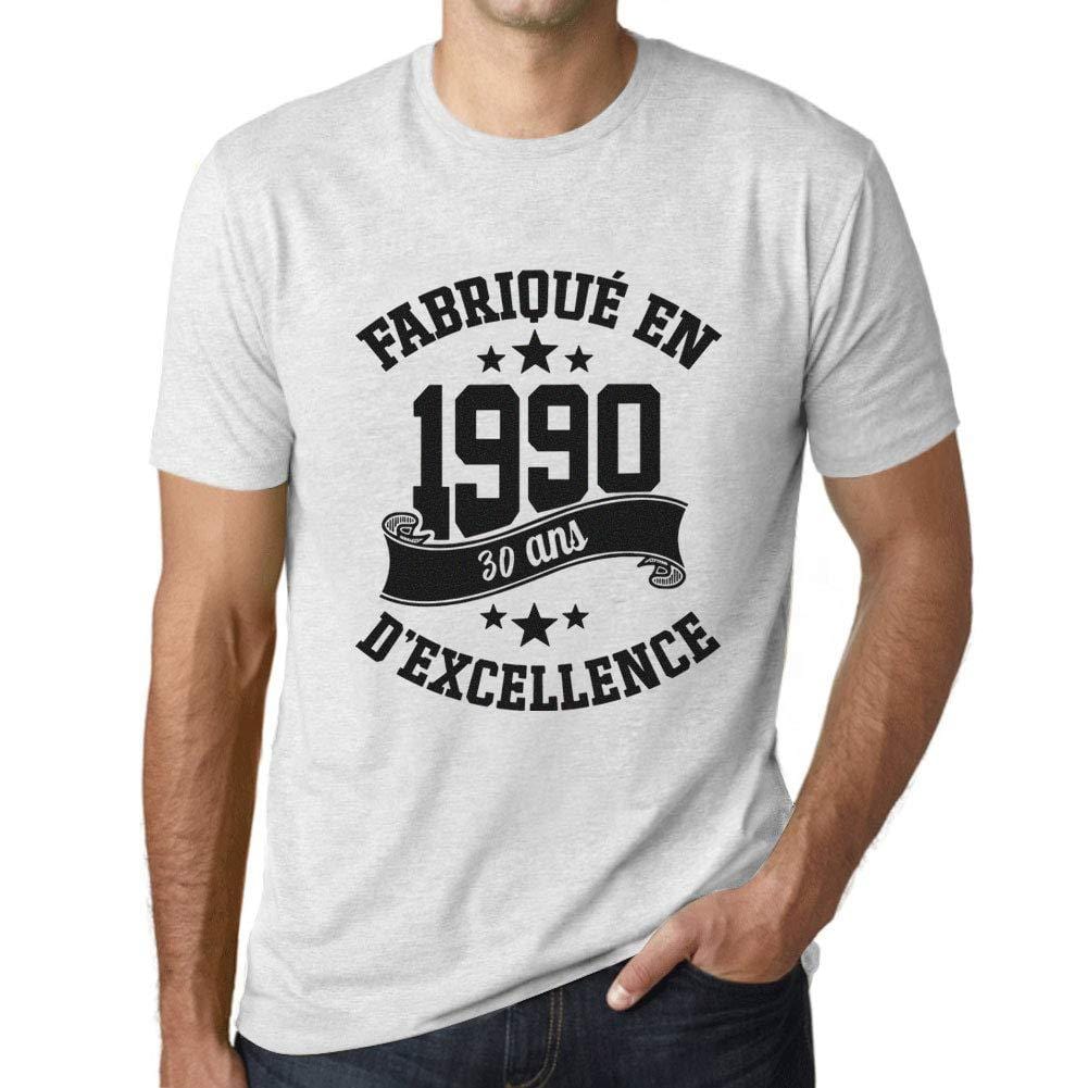 Ultrabasic® Fabriqué en 1990, 30 Ans d'être Génial T-Shirt Blanc Ch