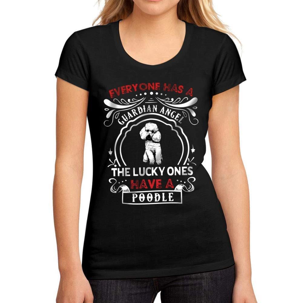 Femme Graphique Tee Shirt Dog Poodle Noir Profond