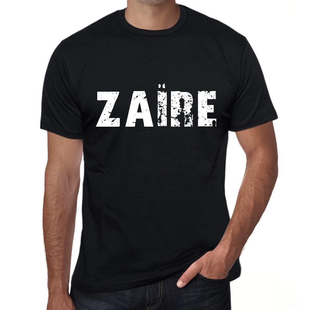 Homme T Shirt Graphique Imprimé Vintage Tee Zaïre