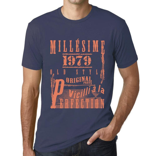 Homme T Shirt Graphique Imprimé Vintage Tee Vieilli à la Perfection 1979 Denim