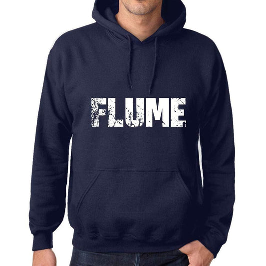 Ultrabasic Homme Femme Unisex Sweat à Capuche Hoodie Popular Words Flume French Marine