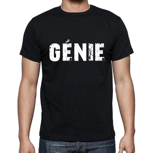 génie, t-Shirt pour Homme, en Coton, col Rond, Noir