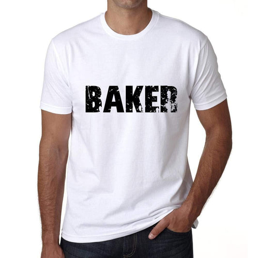 Ultrabasic ® Nom de Famille Fier Homme T-Shirt Nom de Famille Idées Cadeaux Tee Baker Blanc