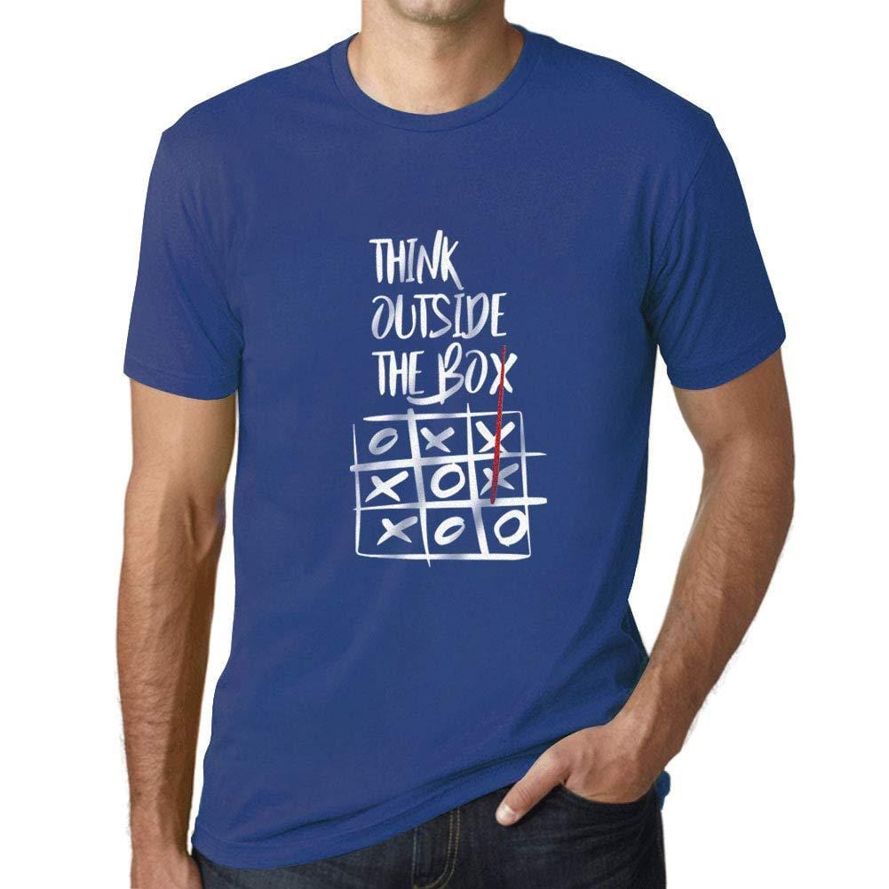 Ultrabasic - Homme T-Shirt Graphique Think Outside The Box Royal