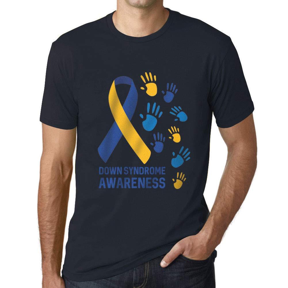 Ultrabasic Homme T-Shirt Graphique Down Syndrome Awareness Marine