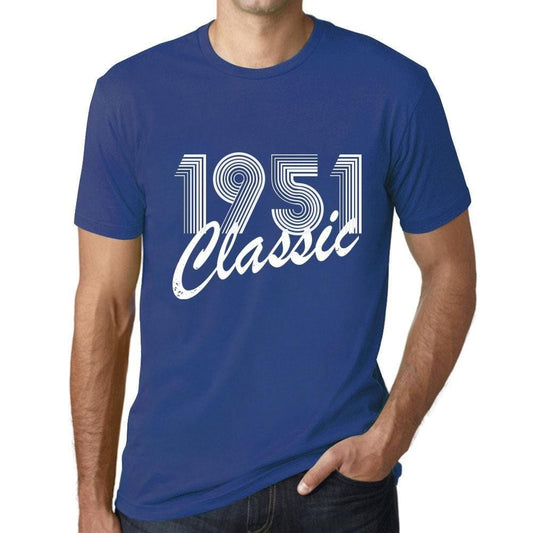 Ultrabasic - Homme T-Shirt Graphique Years Lines Classic 1951 Royal