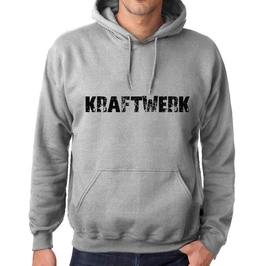 Ultrabasic Homme Femme Unisex Sweat à Capuche Hoodie Popular Words Kraftwerk Gris Chiné