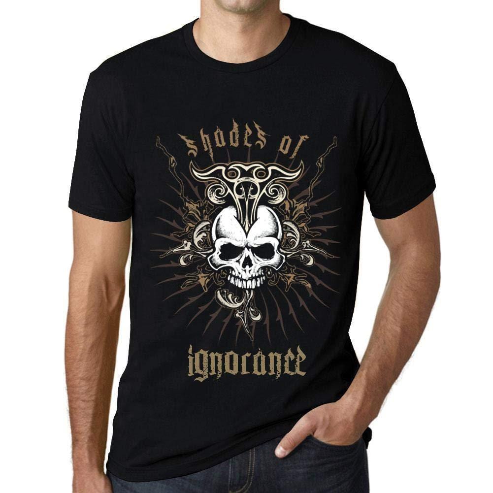 Ultrabasic - Homme T-Shirt Graphique Shades of Ignorance Noir Profond