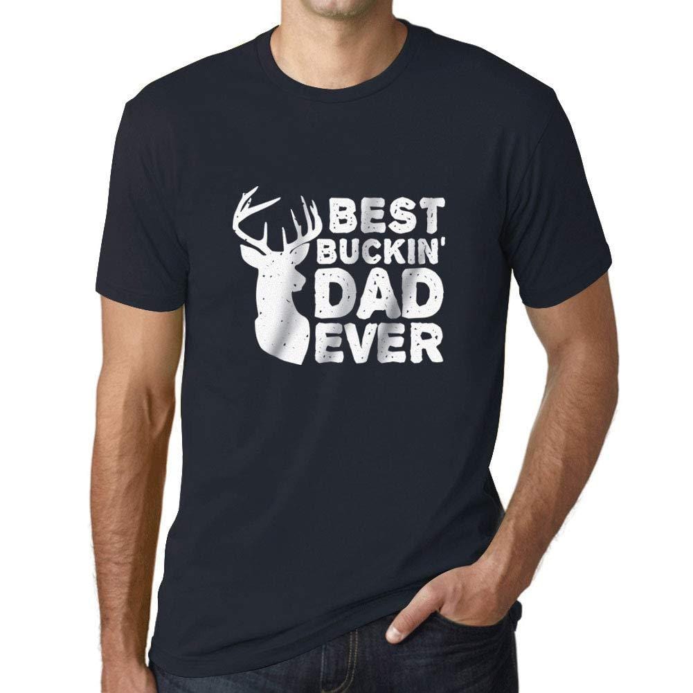 Ultrabasic - Homme T-Shirt Graphique Best Buckin' Dad Ever Marine