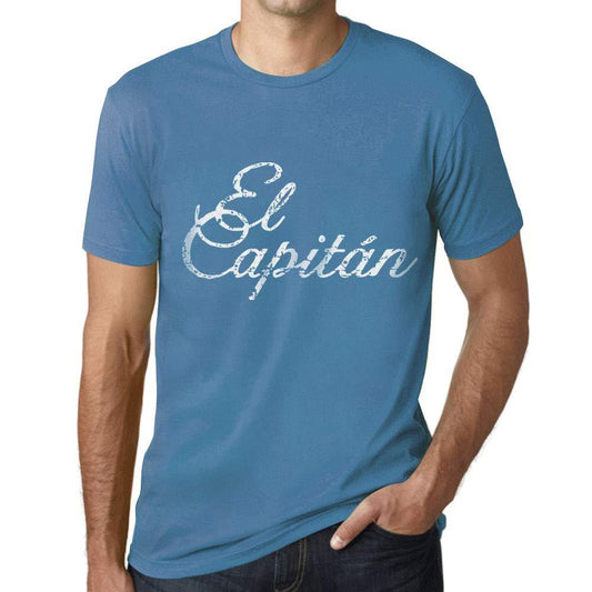 Ultrabasic - Homme T-Shirt Graphique El Capitán Lettres Imprimées Aqua