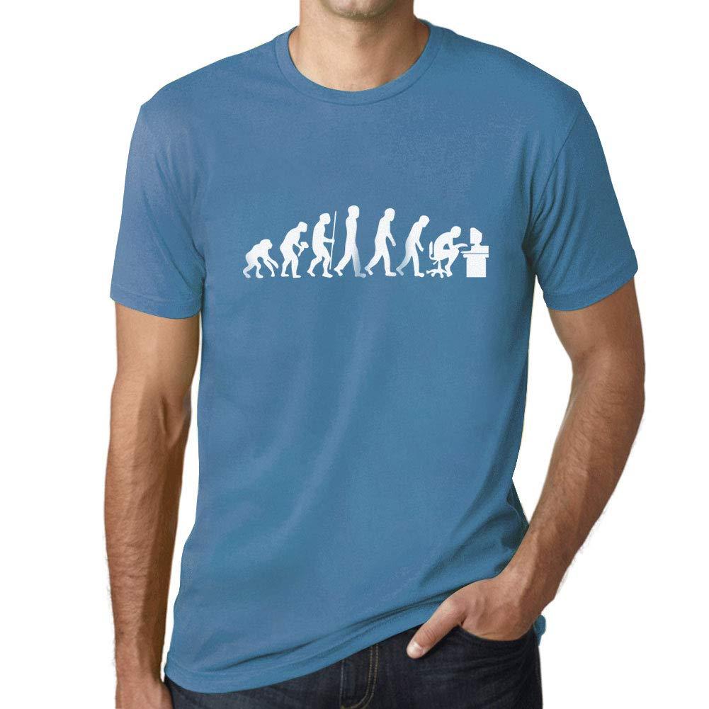 Ultrabasic - T-Shirt Unisexe Evolution de l'espèce Informatique Geek Aqua