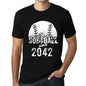 Men&rsquo;s Graphic T-Shirt Softball Since 2042 Deep Black - Ultrabasic