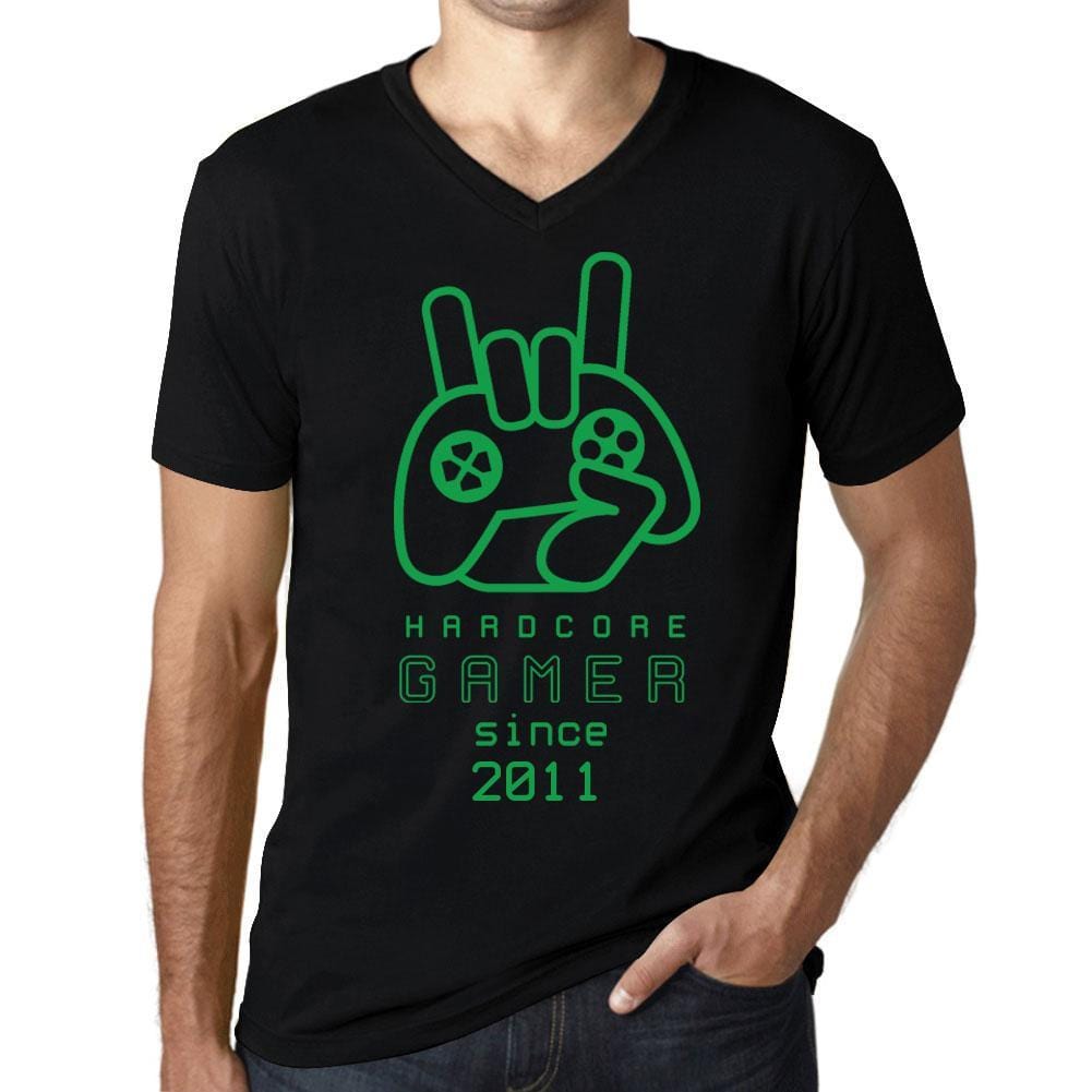 Hardcore Gamer Since Black Mens T Shirt