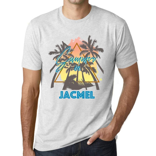 Men’s <span>Graphic</span> T-Shirt Summer Triangle Jacmel Vintage White - ULTRABASIC
