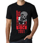 Men&rsquo;s Graphic T-Shirt Fight Hard Since 1951 Deep Black - Ultrabasic