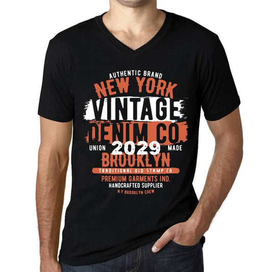 Vintage Denim Since Black Mens T Shirt